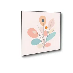 nestroots Pink & Blue 4 Pieces Sophisticated Floral Canvas Paintings Wall Arts image 3