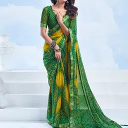 DURGA EMPORIO Bandhani Pure Chiffon Bandhani Saree-picture-37