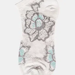 N2S NEXT2SKIN Women Pack Of 3 Flowered Pattern Cotton Ankle-Length Socks image 5