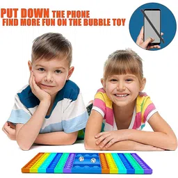 AUGEN Kids Push Pop it Bubble Fidget Toy Stress Relief and Anti-Anxiety Tools Sensory Toy image 3