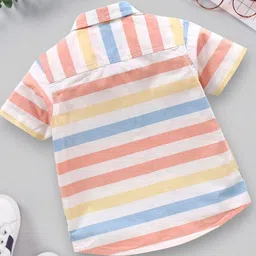 BAESD Boys Classic Horizontal Stripes Striped Casual Shirt image 3