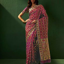 Suha Woven Design Zari Art Silk Ready to Wear Banarasi Saree-picture-16
