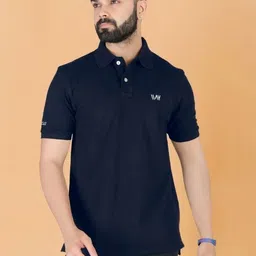 KHODI LIFESTYLE Men Brand Logo Polo Collar T-shirt-picture-44