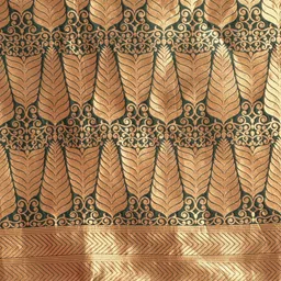 amirat Woven Design Zari Pure Silk Banarasi Saree image 4