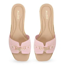 ALDO Women Textured Open Toe Flats image 4