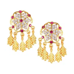 VIVASTRI Women Gold-Plated Alloy Earrings-picture-38