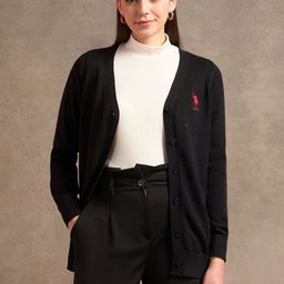 U.S. Polo Assn. Women Front-Open Cotton Sweater-picture-48