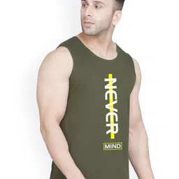 SLOWLORIS Men Pack Of 2 Printed Bio-Wash Combed Cotton Gym Vests image 4