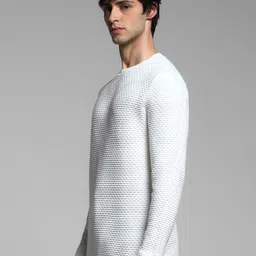 Jack & Jones Men Self Design Cotton Winter Pullover image 4