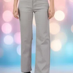 DressBerry Women Bootilicious Wide Leg High-Rise Stretchable Jeans-picture-27