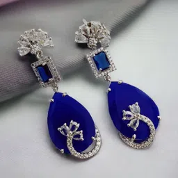 Opal Touch Teardrop Shaped Drop Earrings-picture-34