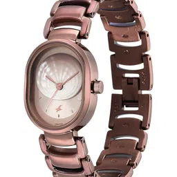 Fastrack Women Brass Mother of Pearl Dial & Stainless Steel Bracelet Style Straps Analogue Watch 6274QM01 image 5