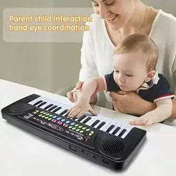 beautykingdom “Black 37-Key Keyboard Toy with Microphone & Recording – Fun Learn & Play” image 5