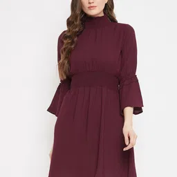 Chemistry Bell Sleeve Crepe Fit & Flare Dress-picture-14