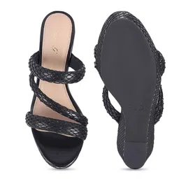 Saint G Women Leather Wedge Heel Sandals image 5