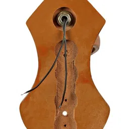 1ST TIME Brown & Brown Printed Wood Traditional Abstract Shaped Shaped Wall Lamp image 2