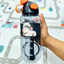 edenglow Sipper+Cap Water Bottle For Gym Fitness,Office,School,Sports & Outdoor Hydration 750 ml Water Bottle-picture-10