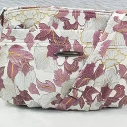 Maroon Women Sling Bag Floral 8-image-2