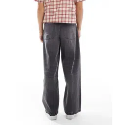 asos design Lightly Washed Baggy Jeans image 3
