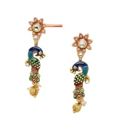 MANSIYAORANGE Gold-Plated Peacock Necklace Set image 4