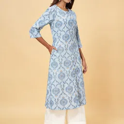 RANGMANCH BY PANTALOONS Ethnic Motifs Printed A-line Kurta image 5