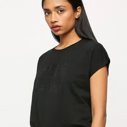 Pepe Jeans Embellished Extended Sleeves Pure Cotton T-shirt image 5