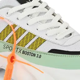 m7 by metronaut Stylish Running Sports Shoes for men | Yellow & White color sneakers Outdoors For Men image 4