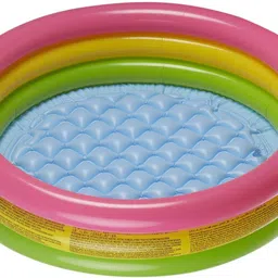 ferons Portable inflatable 3 ft Multicolor ring bath tub Child tub image 3