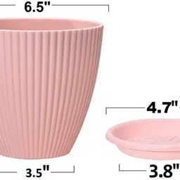 ekin flower pot for home and garden outdoor & indoor Plant Pot Pack of 5 Plastic Vase image 3