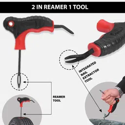 willibee 15 in 1 (Pack of 20 Strips) Puncher Kit for Car, Bike & SUV (with storage bag) Tubeless Tyre Puncture Repair Kit image 2