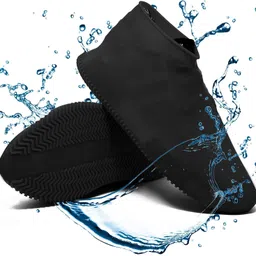 royalchoice RC-001 Silicone Black Boots Shoe Cover, Flat Shoe Cover, High Ankle Shoe Cover, Toes Shoe Cover-picture-30