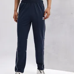 hrx by hrithik roshan Men Solid Blue Track Pants image 2