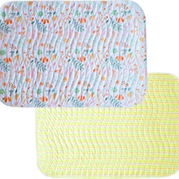 Quick Dry Sheet Mattress Pack of 2 M(Leaves 50X70 CM) L (ZigZag 70X100 CM)-image-96