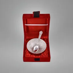 swaroopa Steel Decorative Bowl Silver Bowl-picture-17