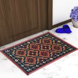Multicolor Abstract Nylon 14x22 Inches AntiSkid 2 Door Mats-image-70