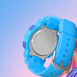 CARLINGTON Junior Kids Printed Digital Multi Function Watch Junior 9121 Blue image 4