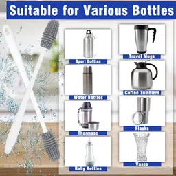 rhhg e com Silicone Bottle Cleaner Brush for Babby Feed Bottle, Solution Bottle, Mug!! image 4