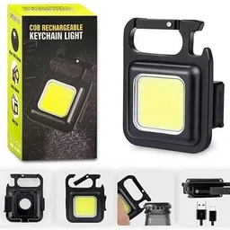 nexvyn Black Small Rechargeable Keychain Flashlight 4 Light Modes Portable Pocket Light Night Lamp image 3