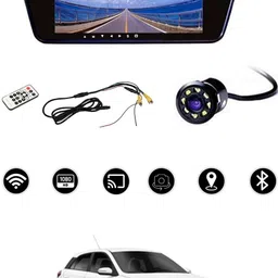 maties 8 LED Camera With 7Inch BT Full Touch Button Screen For Car Black LED image 1