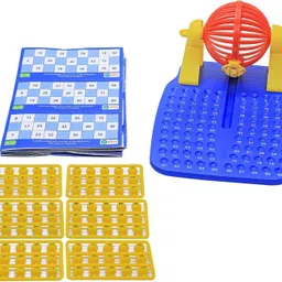 bkdt marketing Roller Housie game set with 48 Reusable Cards, 90 balls, 1 machine Board Game Accessories image 3