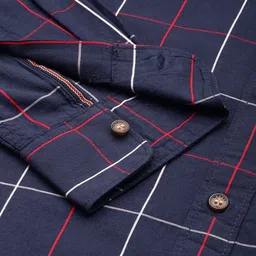 Mufti Slim Fit Checked Pure Cotton Casual Shirt image 3