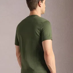 Louis Philippe Jeans Men Round Neck Short Sleeves Slim Fit T-shirt image 4