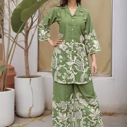 Anouk Women Floral Printed Kurta with Trousers-picture-34