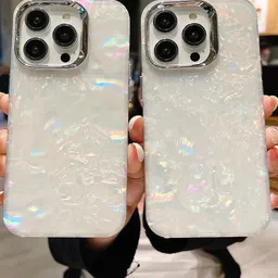 CASE CREATION iPhone 15 Pro Max Holographic Marble Glitter Back Case-picture-34