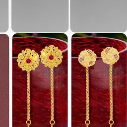 VIVASTRI Women Gold-Plated Alloy Earrings-picture-24