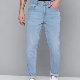 Flying Machine Men Tapered Relaxed Fit Mid-Rise Light Fade Stretchable Jeans-picture-29