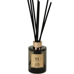 Pure Home and Living Black Jasmine Garland Scented Oil Diffuser With 6 Reed Sticks image 5