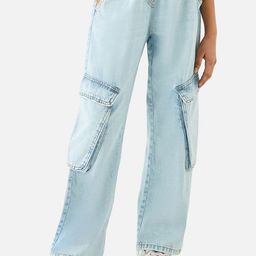 Juniors by Babyshop Girls Relaxed Fit Highly Distressed Heavy Fade Jeans-picture-31
