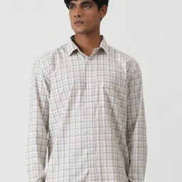 Greenfibre Men Opaque Checked Casual Shirt image 1