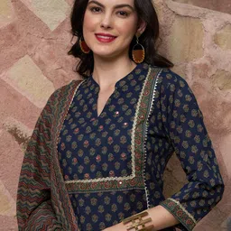 Sangria Printed Pure Cotton Kurta Set image 2